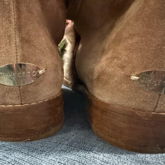 Jimmy Choo Beige Fur-Trimmed Winter Boots SZ 39 136Weekend Boot - Picture 5 of 15